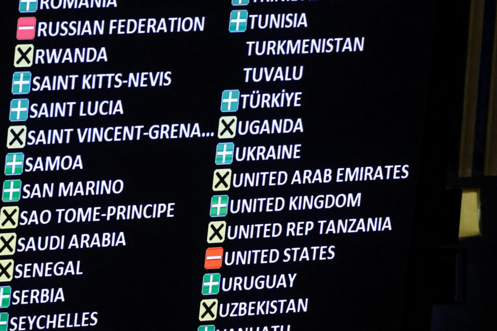 US sides with Russia against Ukraine and Europe at the United Nations